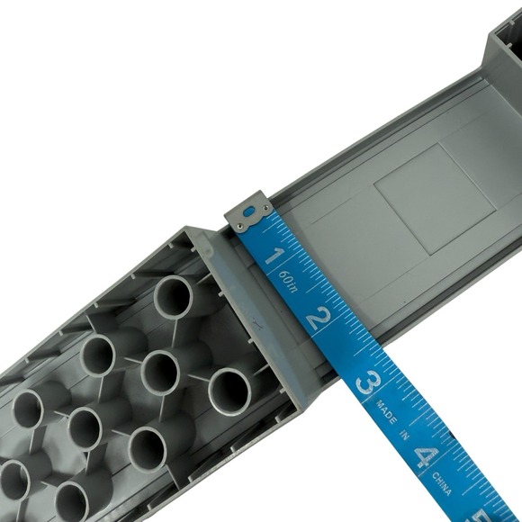 LEGO Duplo Train Track 4 Middle & End Bridge Pieces Dark Bluish Gray 35136 35138 - Picture 10 of 10